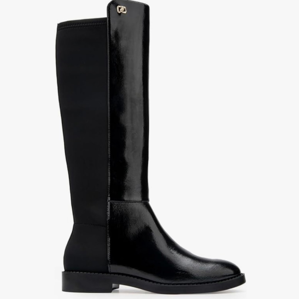Aerosoles womens Trapani Knee High Boot black patent